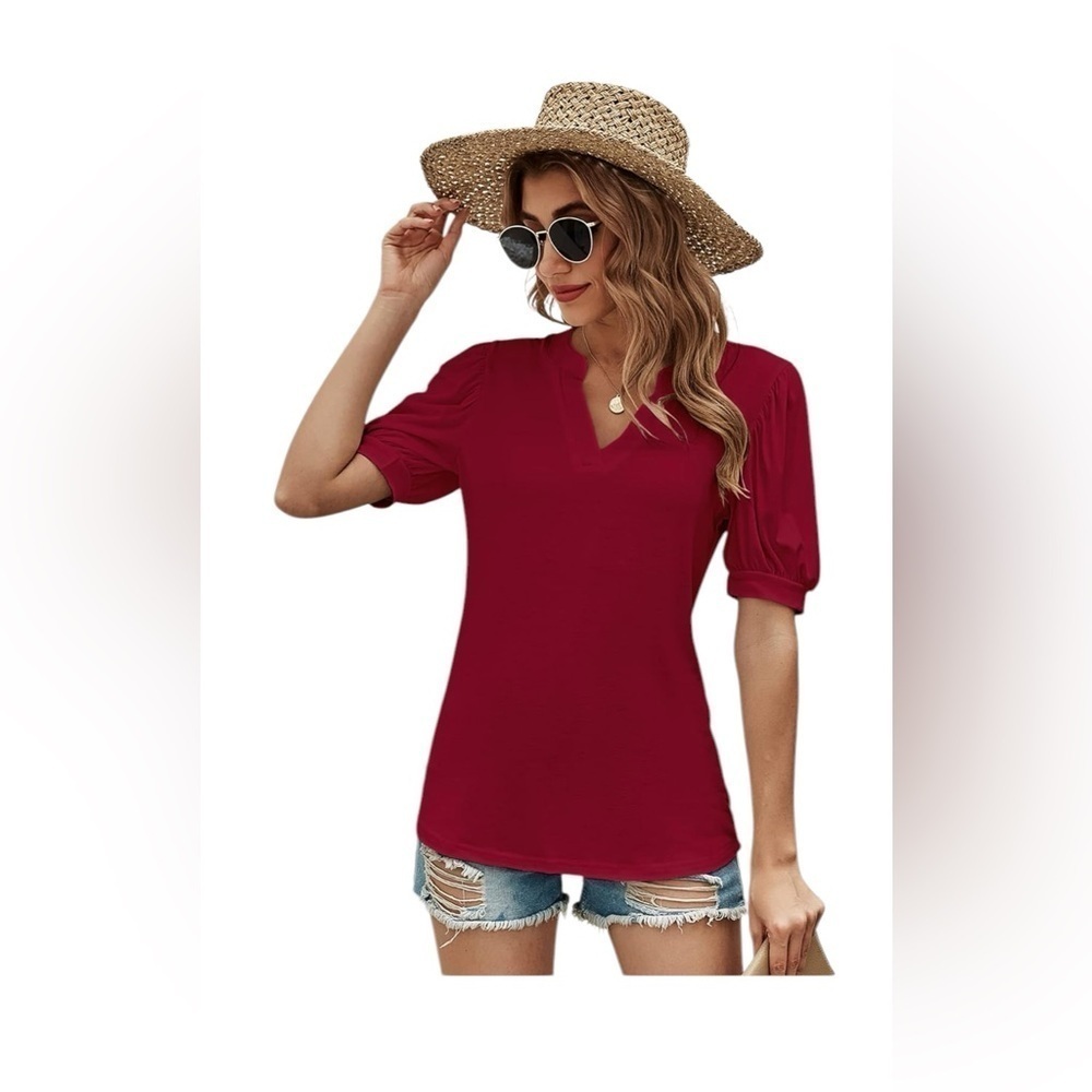 Romanstii casual V-Neck tunic top - Picture 3 of 8